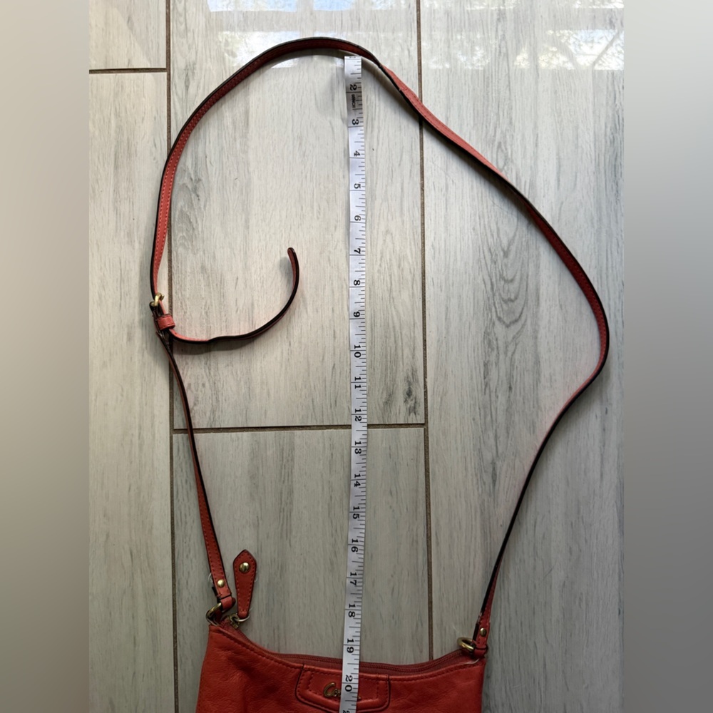 Coach Coral Leather Crossbody Bag - Picture 9 of 10
